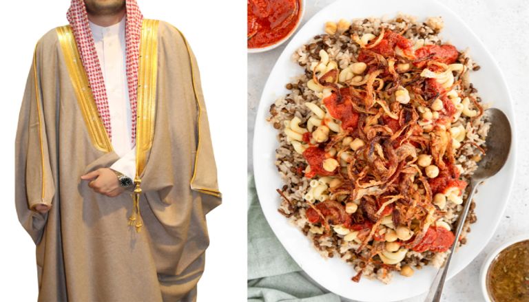 طبق الكشري المصري