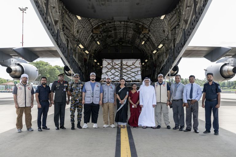 وصول طائرة المساعدات الإنسانية الثامنة إلى سريلانكا وصول طائرة المساعدات الإنسانية الثامنة إلى سريلانكا