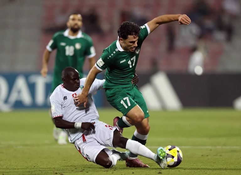 محمد الصلخدي حامد حمدان لاعب منتخب فلسطين