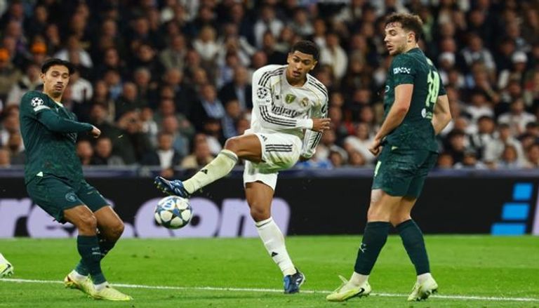 من مباراة ريال مدريد ومانشستر سيتي