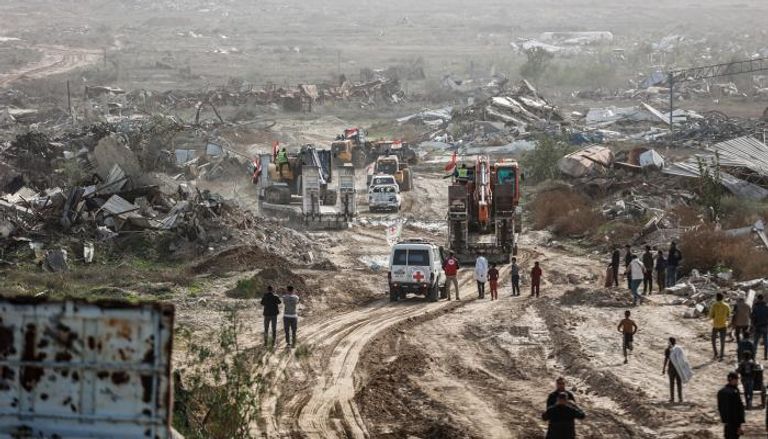 آثار القصف على غزة 