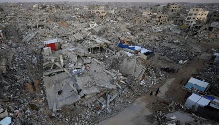جانب من الدمار الهائل في قطاع غزة - أرشيفية