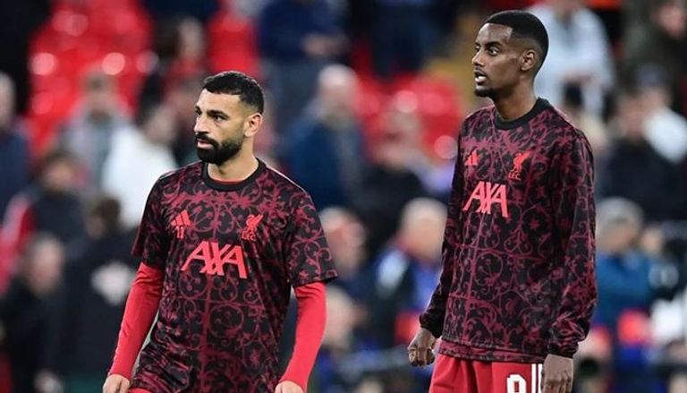 محمد صلاح وألكسندر إيزاك في ليفربول