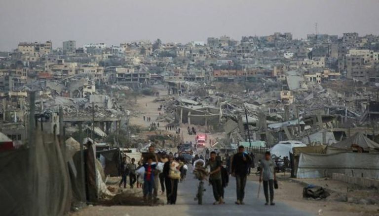 نازحون في قطاع غزة - أرشيفية