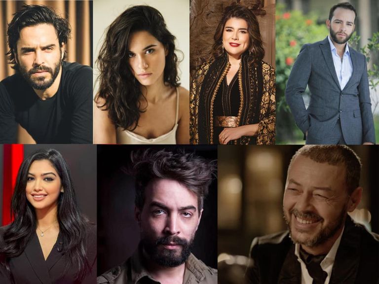 أبطال مسلسل "رأس الجبل"