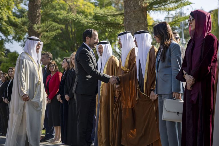 جانب من وصول الشيخ محمد بن زايد آل نهيان