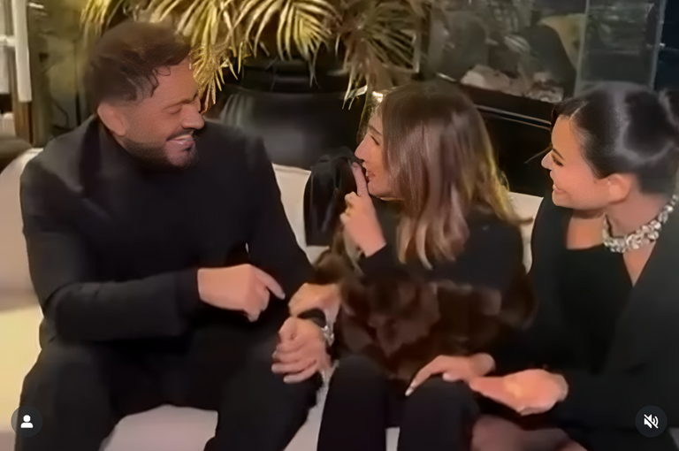 تامر حسني وأسماء جلال الفنان تامر حسني