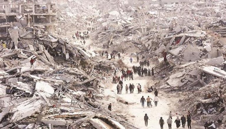 دمار في قطاع غزة - أرشيفية