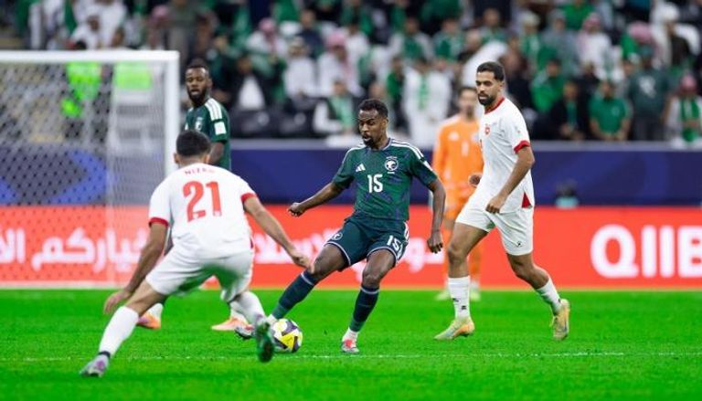 من مباراة السعودية والأردن