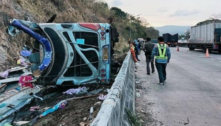 انقلاب حافلة- أرشيفية