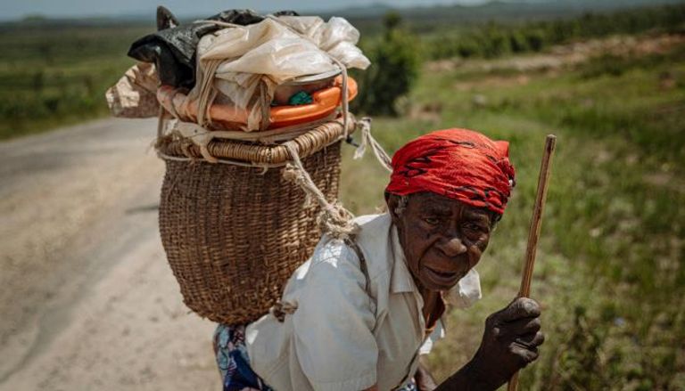 لاجئة كونغولية بسبب الحرب