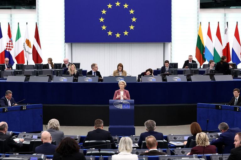 اجتماع البرلمان الأوروبي - أ ف ب مبنى البرلمان الأوروبي في ستراسبورغ - أ ف ب