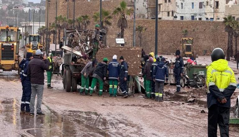 آثار السيول في المغرب