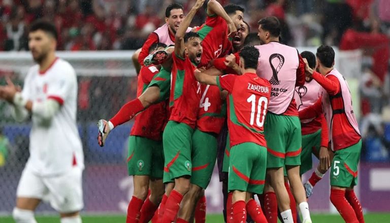 منتخب المغرب مباراة المغرب والأردن