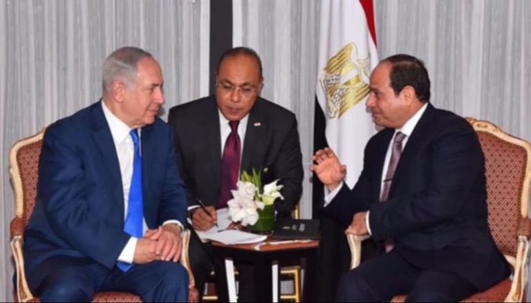 السيسي ونتنياهو في لقاء سابق