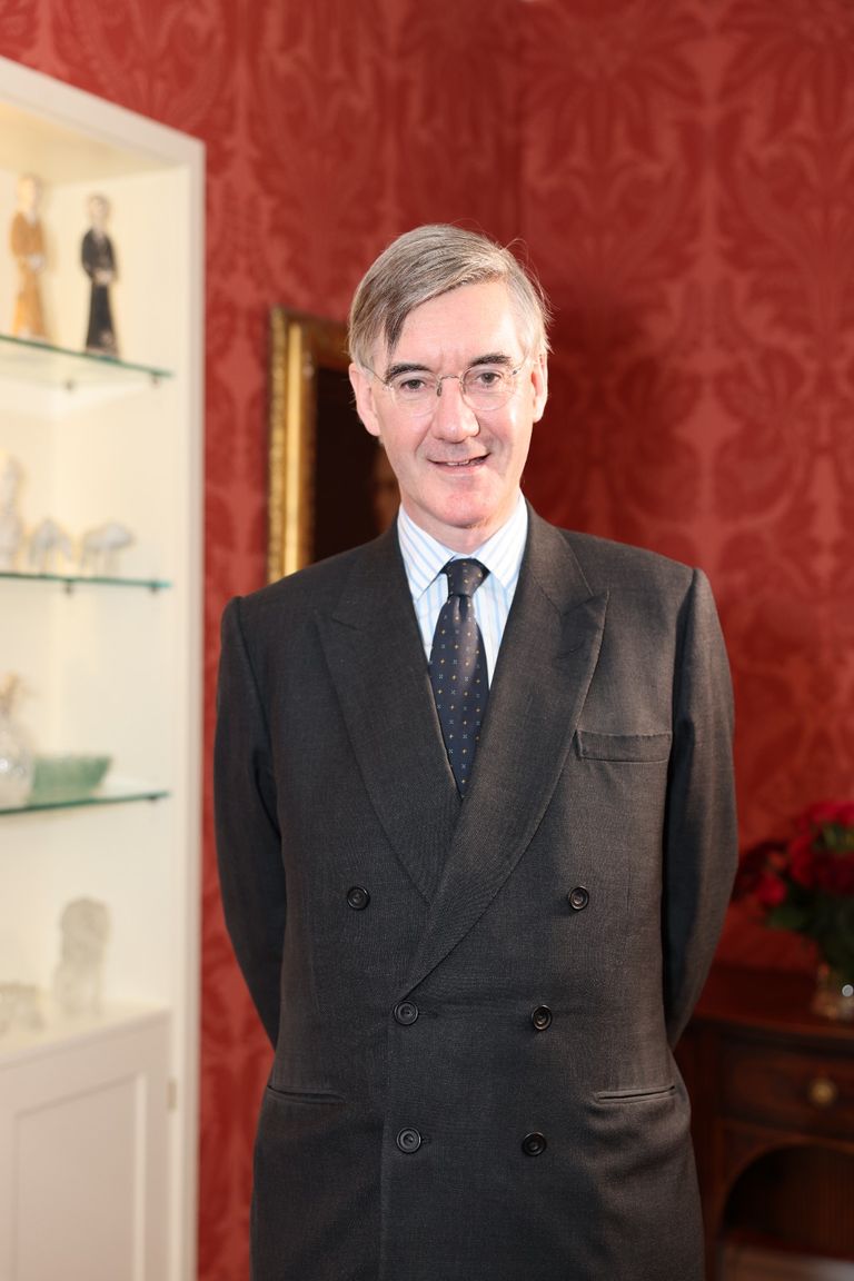 جاكوب ريس موغ خلال المقابلة