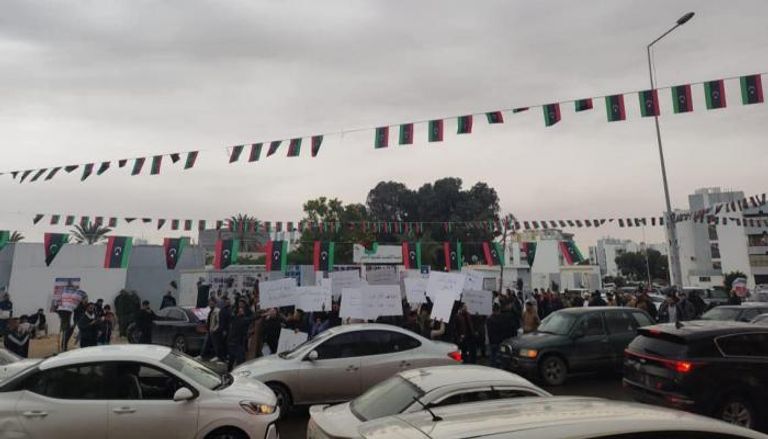 مظاهرات في مصراتة الليبية 