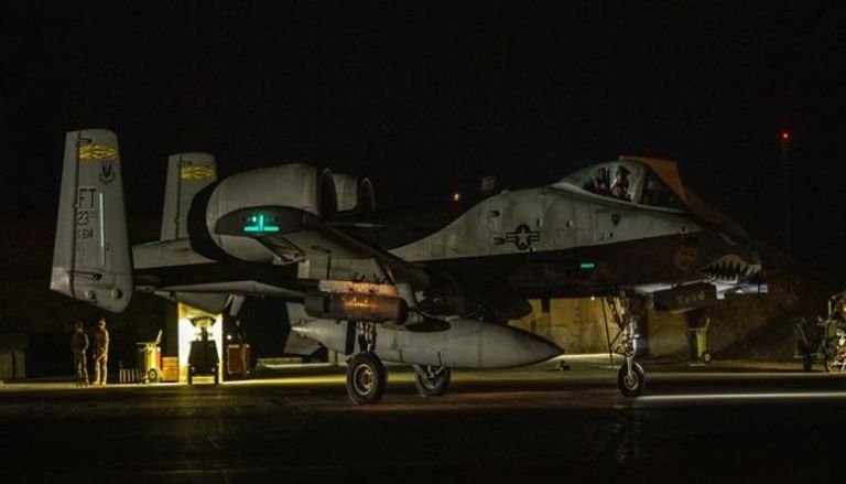 إحدى المقاتلات التي شنت هجمات على داعش في سوريا