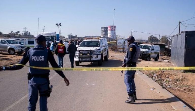 الشرطة في محيط موقع الهجوم