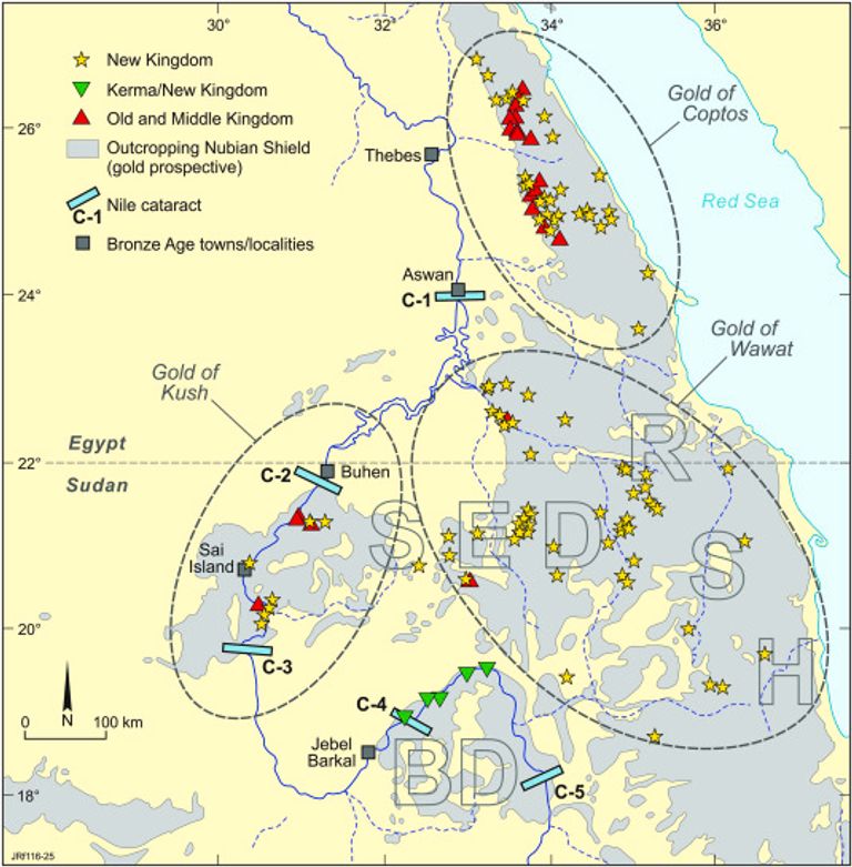 تعدين الذهب، كان نشاطا مربحا بدرجة مذهلة، خاصة في النوبة وعلى طول نهر النيل