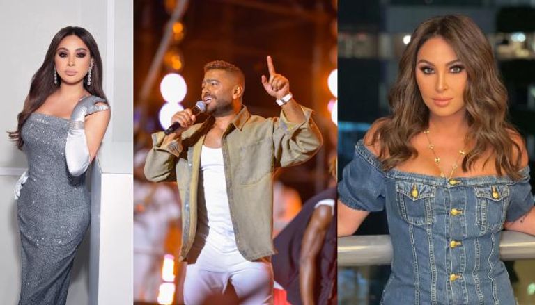 تامر حسني وإليسا 