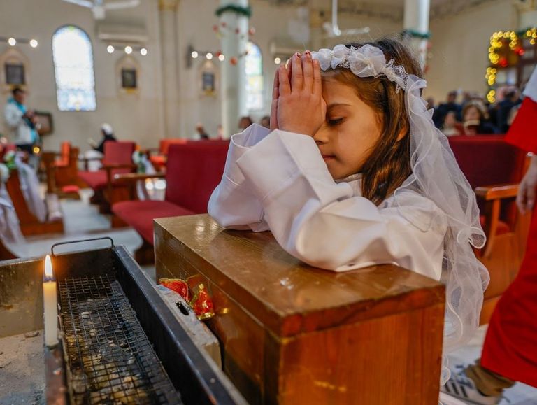 قداس عيد الميلاد في غزة