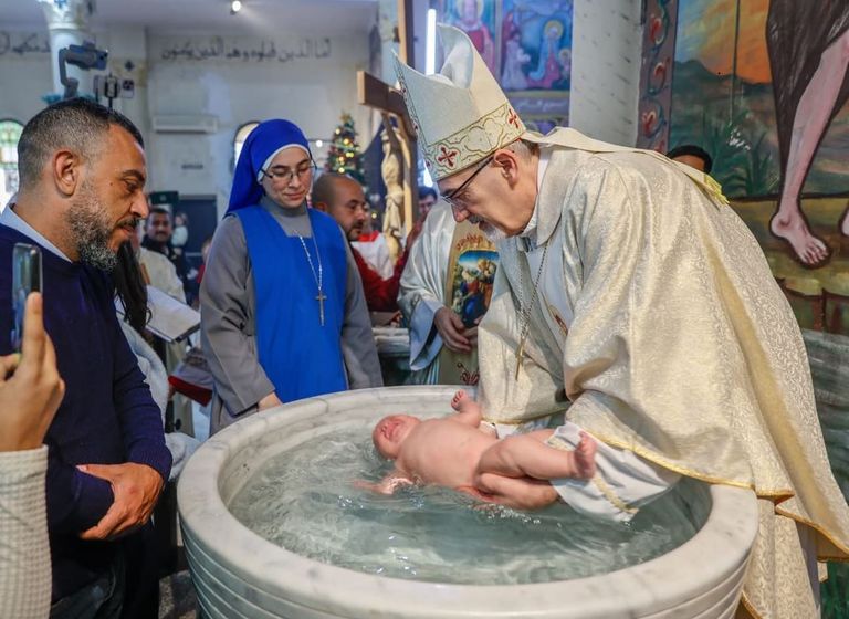 قداس عيد الميلاد في غزة