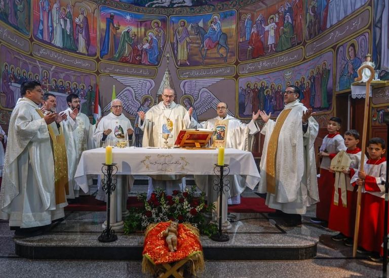 قداس عيد الميلاد في غزة