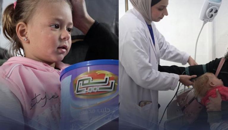 الفارس الشهم 3 تقدم الحليب لأطفال غزة