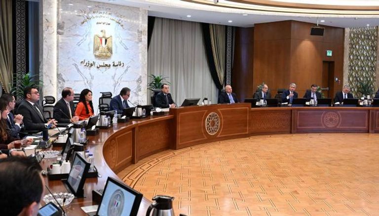 جانب من اجتماع مجلس الوزراء المصري