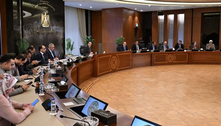 الحكومة المصرية خلال أحد الاجتماعات 