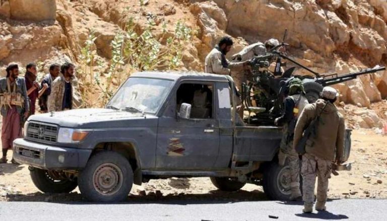 دورية للقوات اليمنية خلال الاشتباك مع الحوثي - أرشيفية