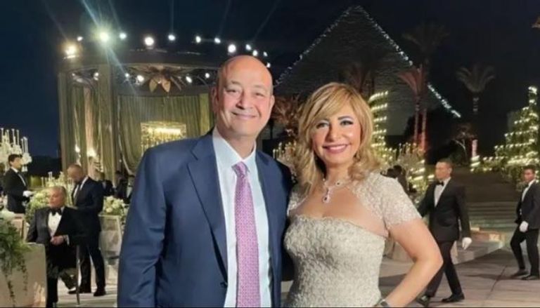 عمرو أديب ولميس الحديدي