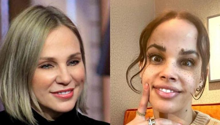 شيرين رضا وابنتها