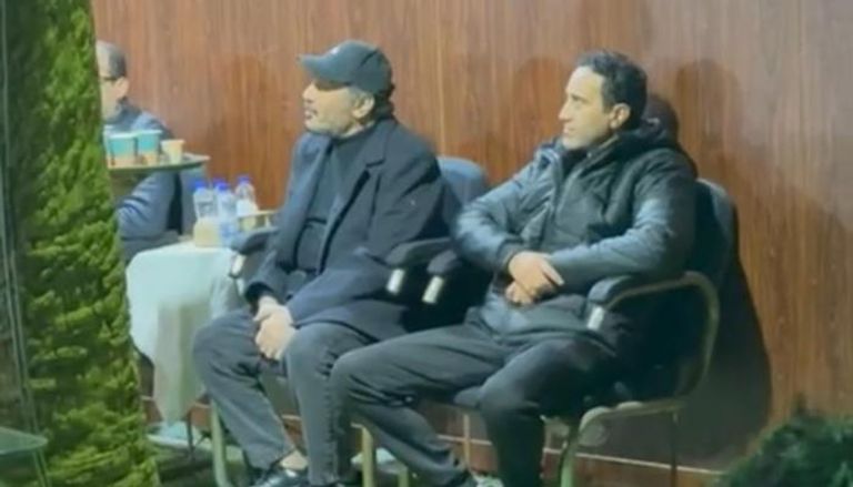 علي الحجار في عزاء طارق الأمير 