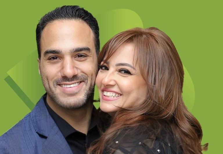 عمرو أديب ولميس الحديدي