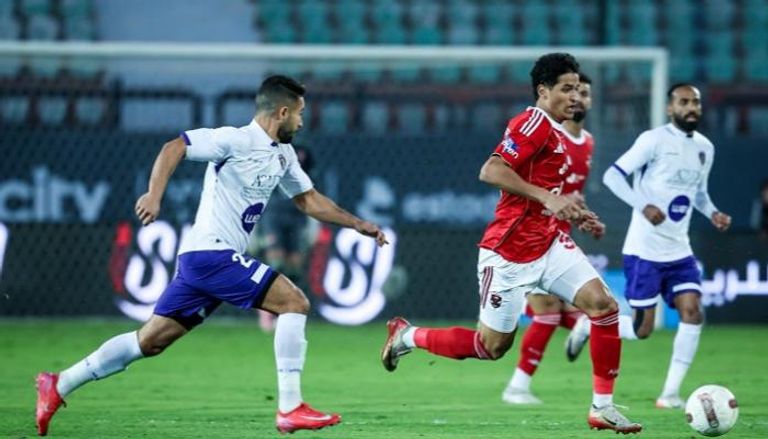 من مباراة الأهلي والمصرية للاتصالات