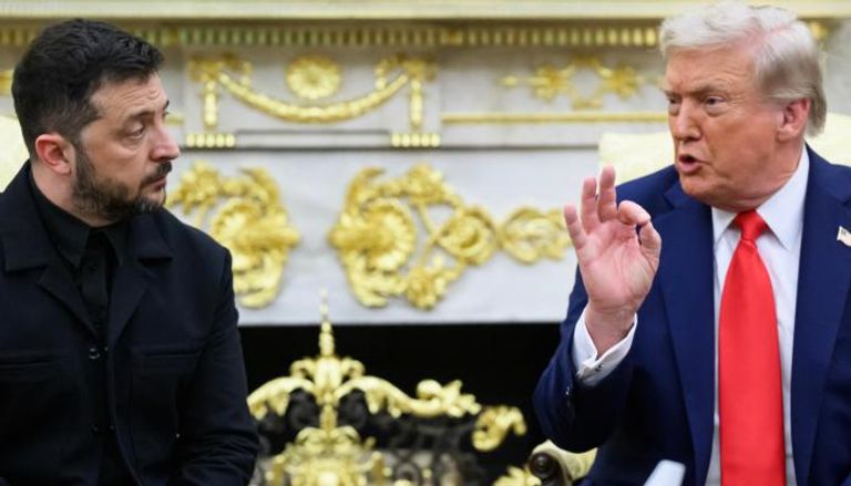 زيلينسكي وترامب في لقاء سابق