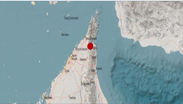 زلزال جنوب مسندم في عمان
