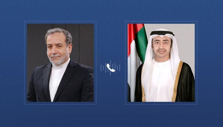 الشيخ عبدالله بن زايد آل نهيان ووزير خارجية إيران