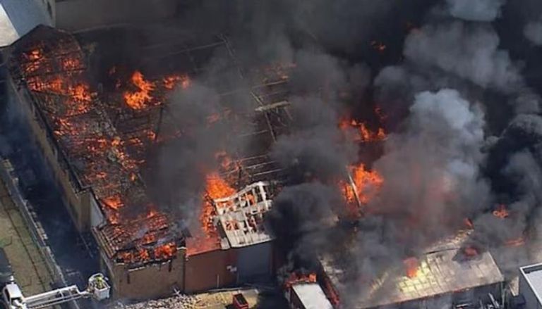 صورة للحريق