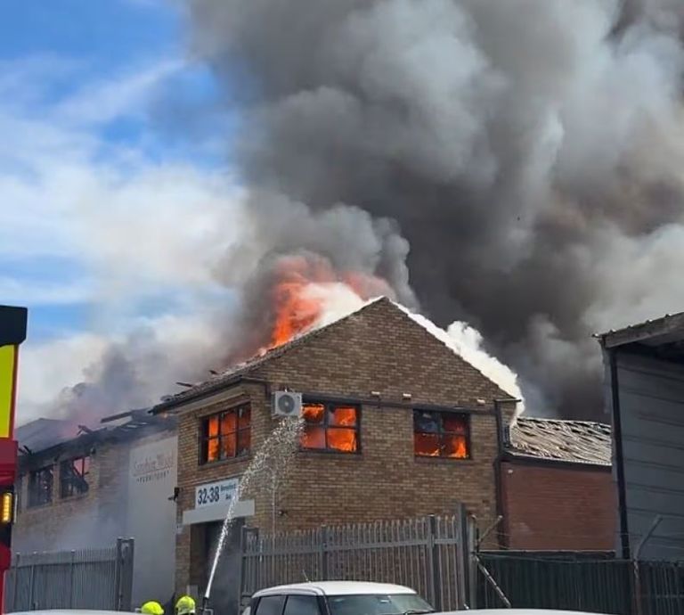 صورة للحريق