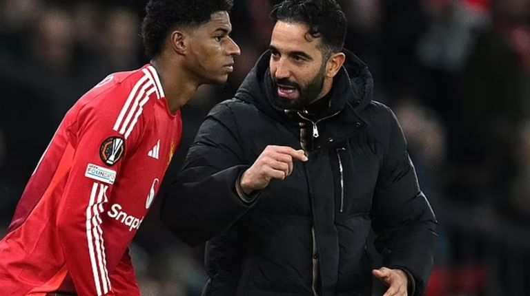 ماركوس راشفورد وروبن أموريم