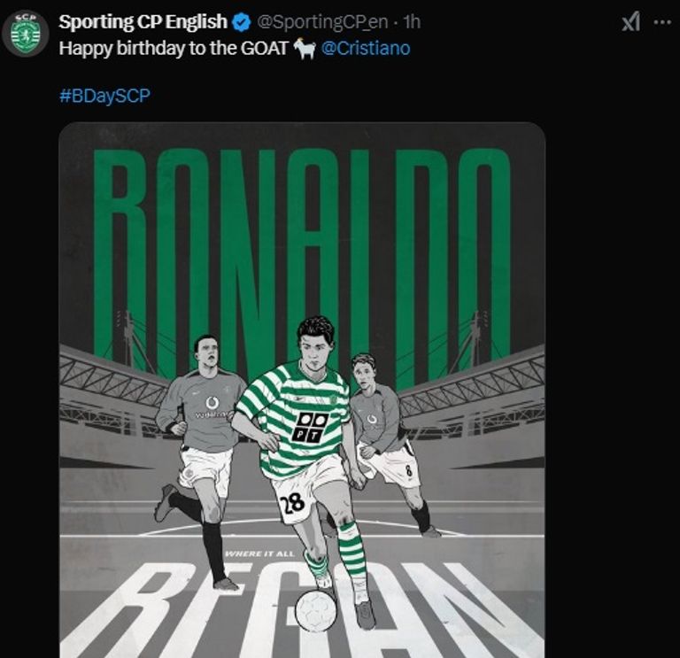 سبورتنغ لشبونة عيد ميلاد كريستيانو رونالدو