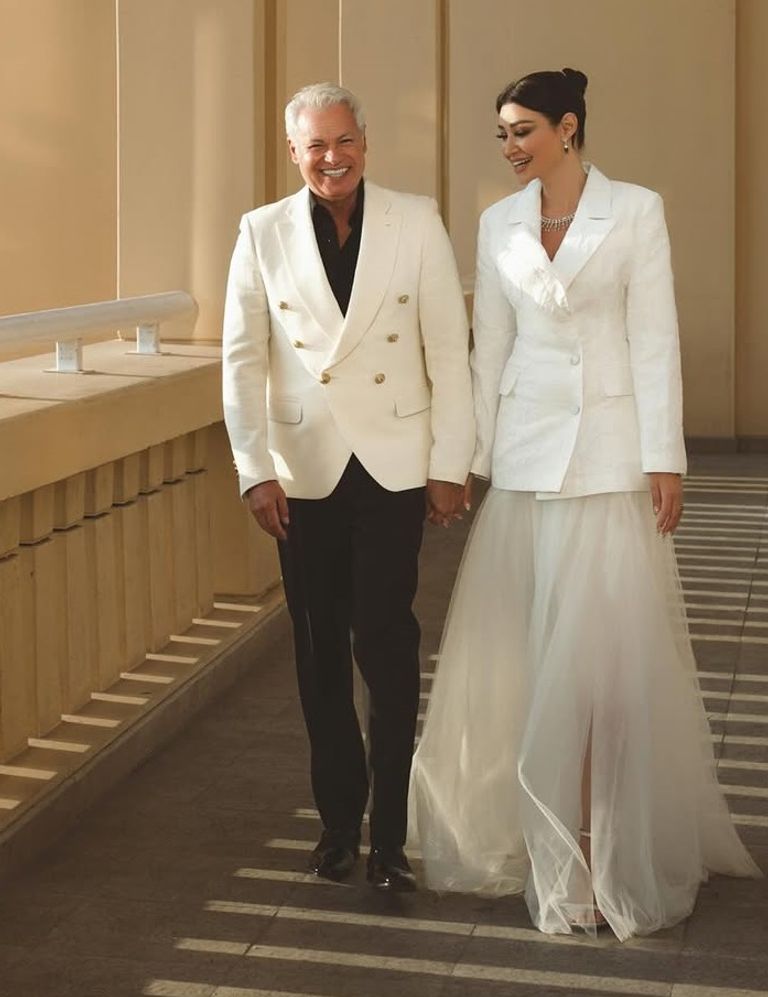 أروى جودة رفقة زوجها