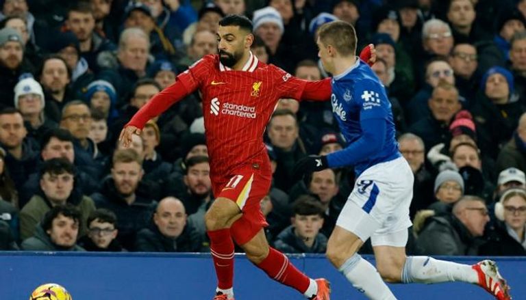 محمد صلاح نجم ليفربول ضد إيفرتون