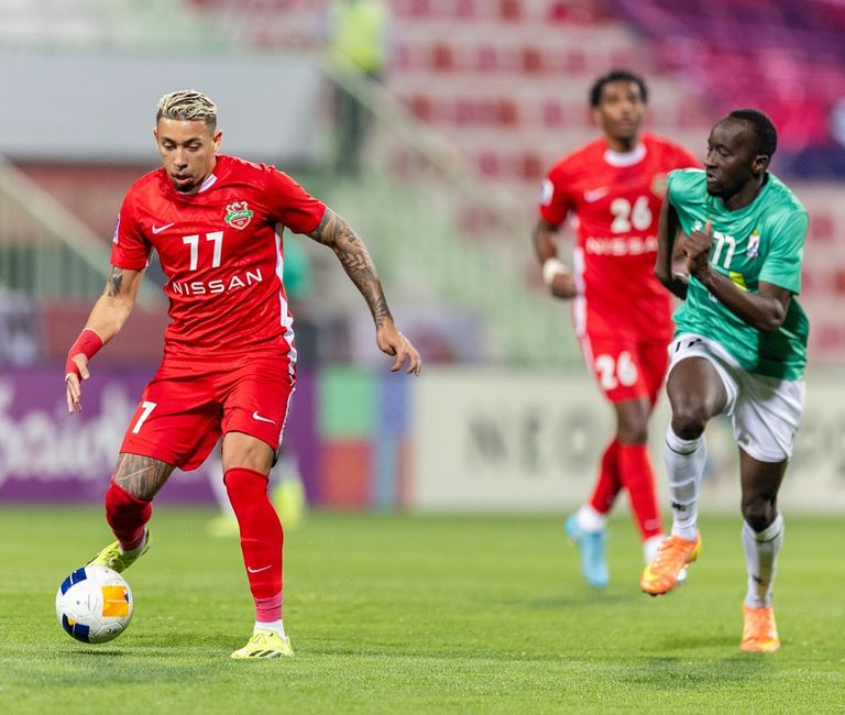 مباراة شباب الأهلي والوحدات 