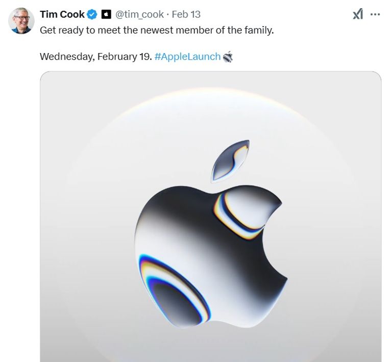 منشور تيم كوك آيفون SE - أرشيفية