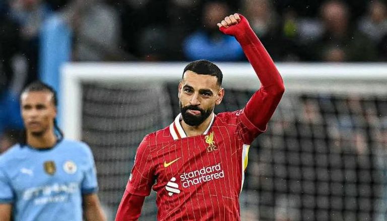 محمد صلاح أمام مانشستر سيتي