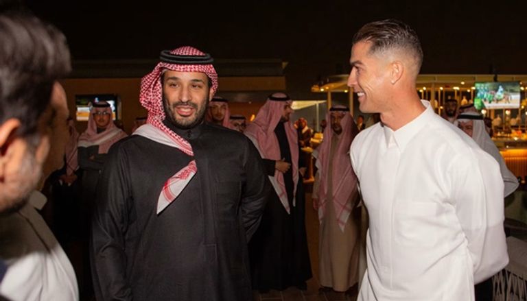 كريستيانو رونالدو ومحمد بن سلمان كريستيانو رونالدو والأمير محمد بن سلمان